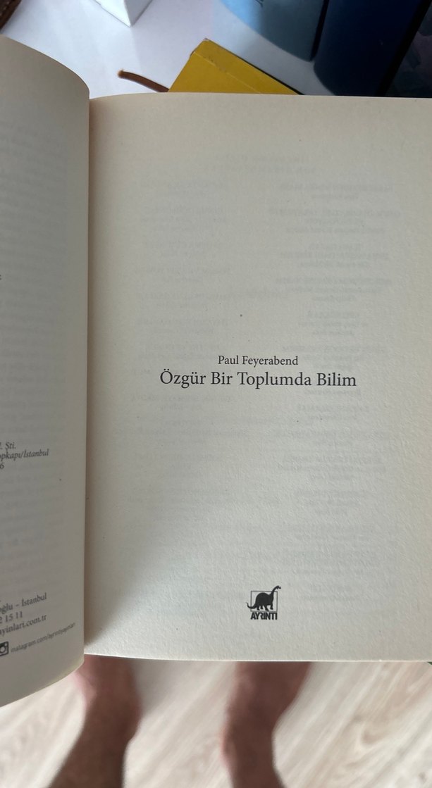 Özgür Bir Toplumda Bilim - Paul Feyerabend - Görsel 3