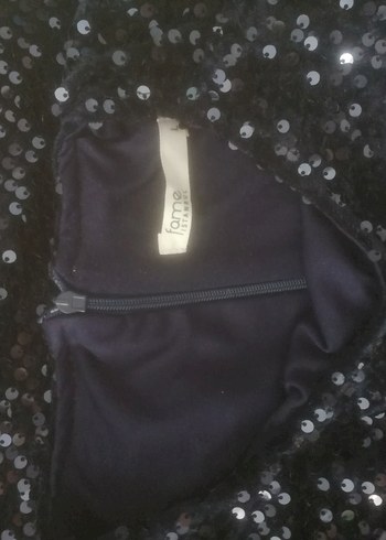 Lacivert Parlak Bisiklet Kesim Yaka Midi Abiye Elbise - Görsel 5