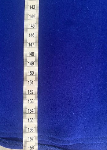 Koyu Mavi Drapeli V Yakalı Uzun Kadın Elbise GECE ELBİSESİ ABİYE - Görsel 5