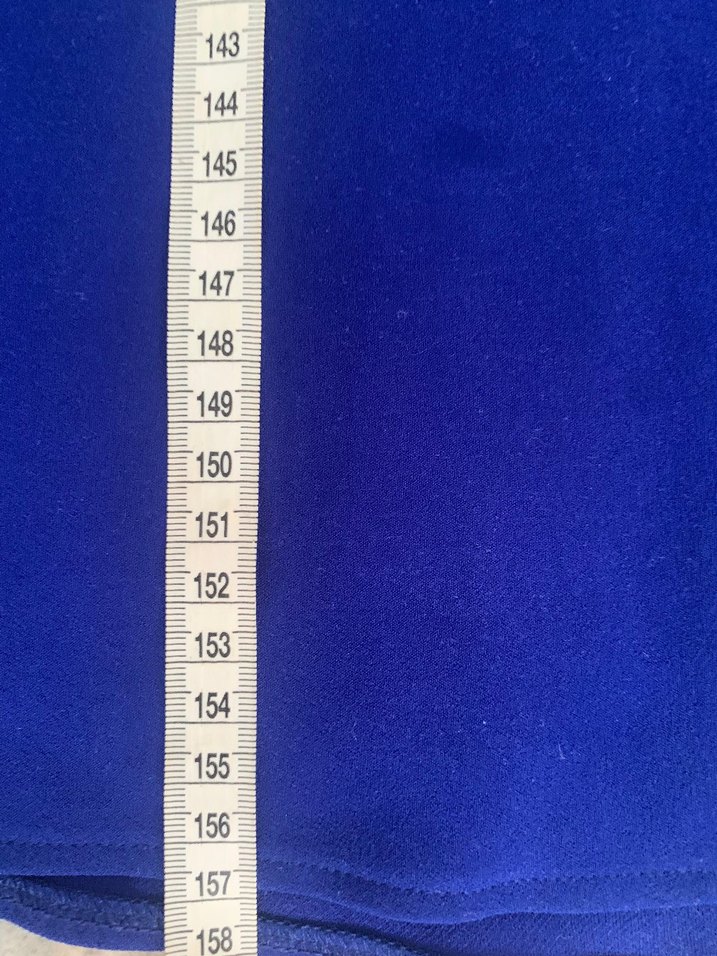 Koyu Mavi Drapeli V Yakalı Uzun Kadın Elbise GECE ELBİSESİ ABİYE - Görsel 5