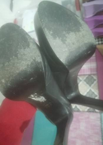 Klasik Siyah Tokalı Topuklu Kadın Ayakkabı - Görsel 5