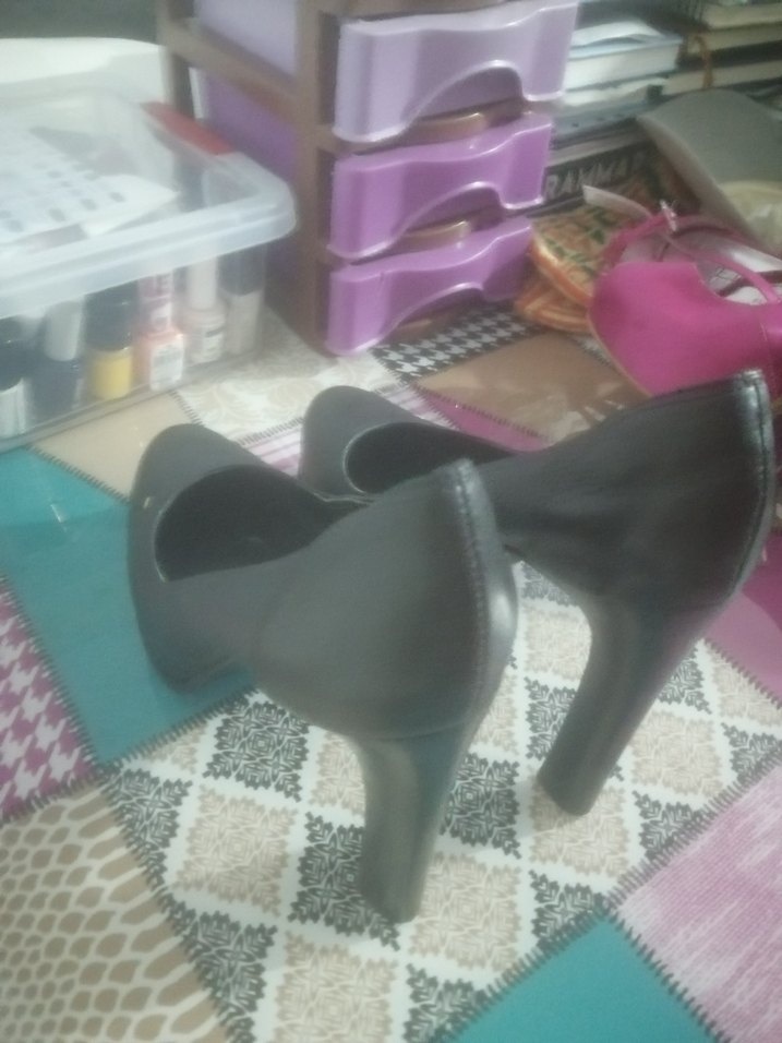 Klasik Siyah Tokalı Topuklu Kadın Ayakkabı - Görsel 4