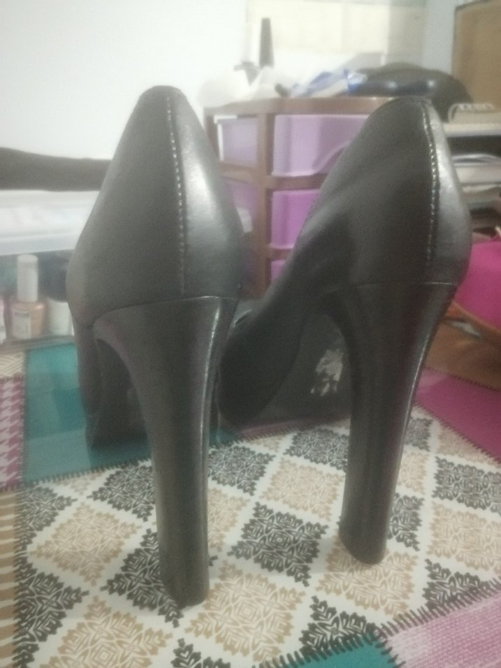 Klasik Siyah Tokalı Topuklu Kadın Ayakkabı - Görsel 2