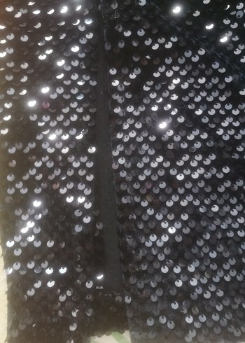 LACİVERT Payetli Midi Abiye Elbise - Görsel 7