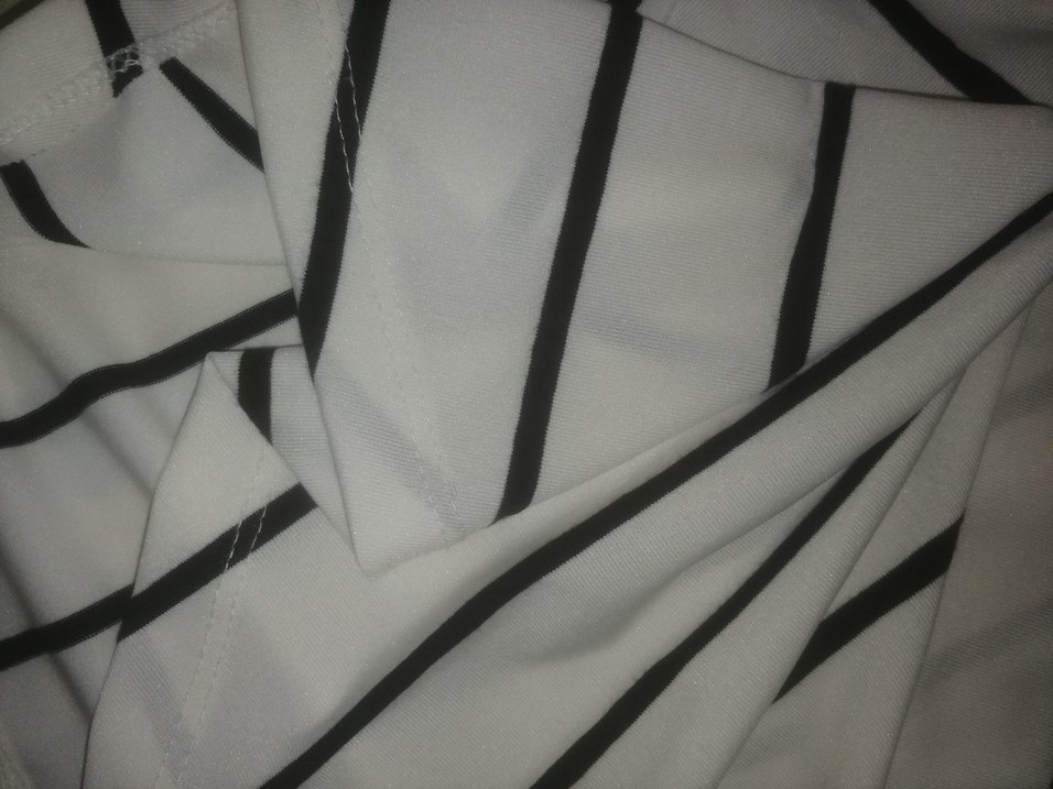 Düğmeli Çizgili Kadın Etek - Görsel 3