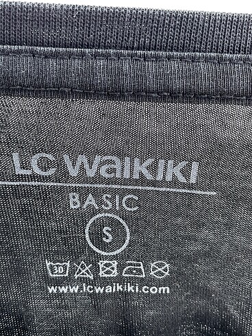 s Beden siyah Renk LC Waikiki T-shirt %70 İndirimli.