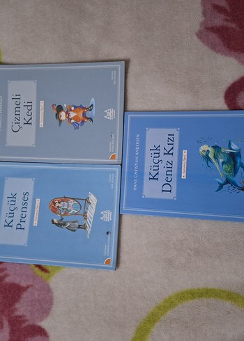 Çocuk Kitapları Seti Çizmeli Kedi Küçük Prenses Küçük Deniz Kızı