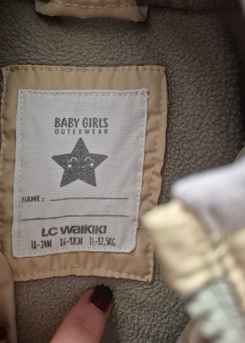 Bej Kapüşonlu Bebek Kışlık Mont - Görsel 5