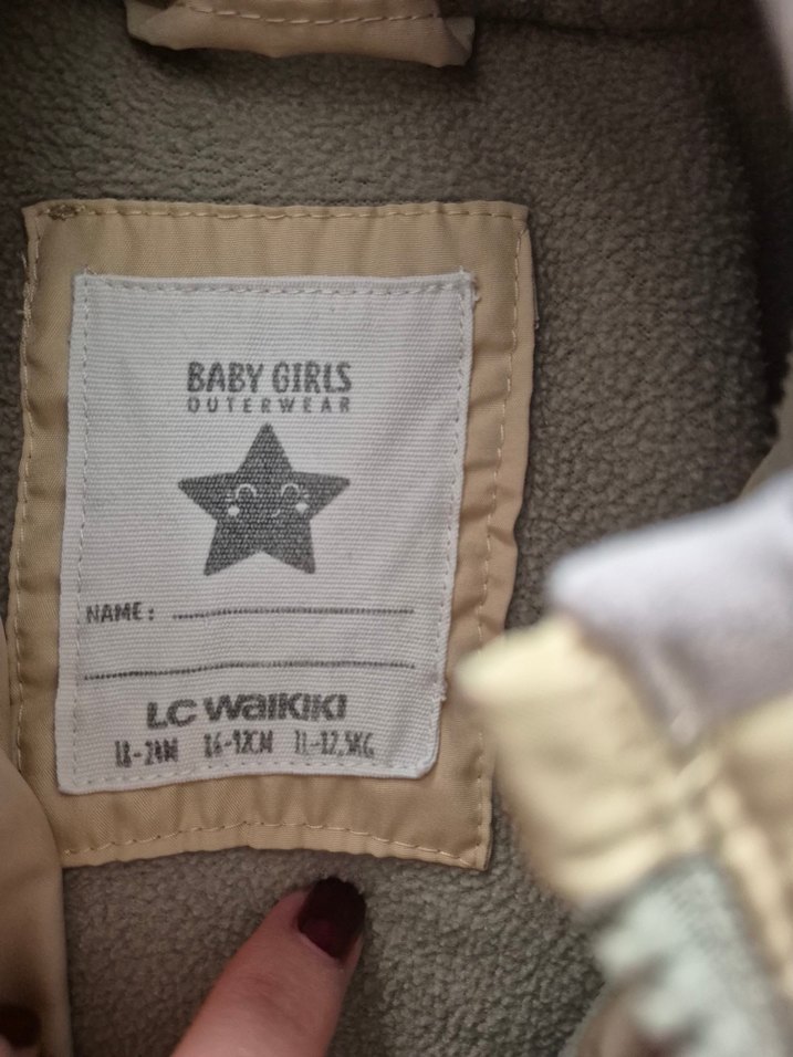 Bej Kapüşonlu Bebek Kışlık Mont - Görsel 5