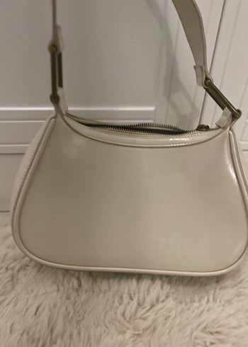 Bej Deri Tokalı Minimalist Kadın Çanta - Görsel 7