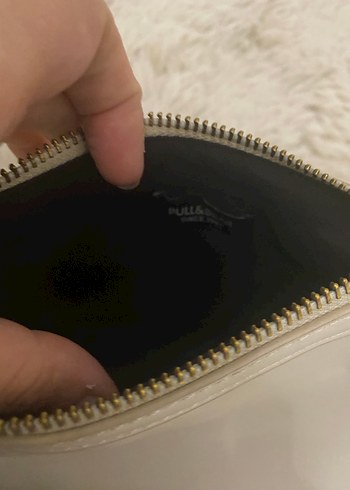 Bej Deri Tokalı Minimalist Kadın Çanta - Görsel 6