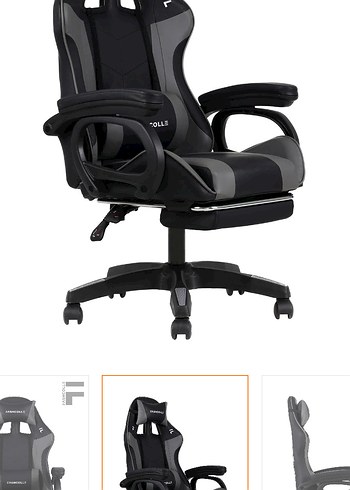 Pashcolle Siyah-Gri Oyuncu Koltuğu - Görsel 2