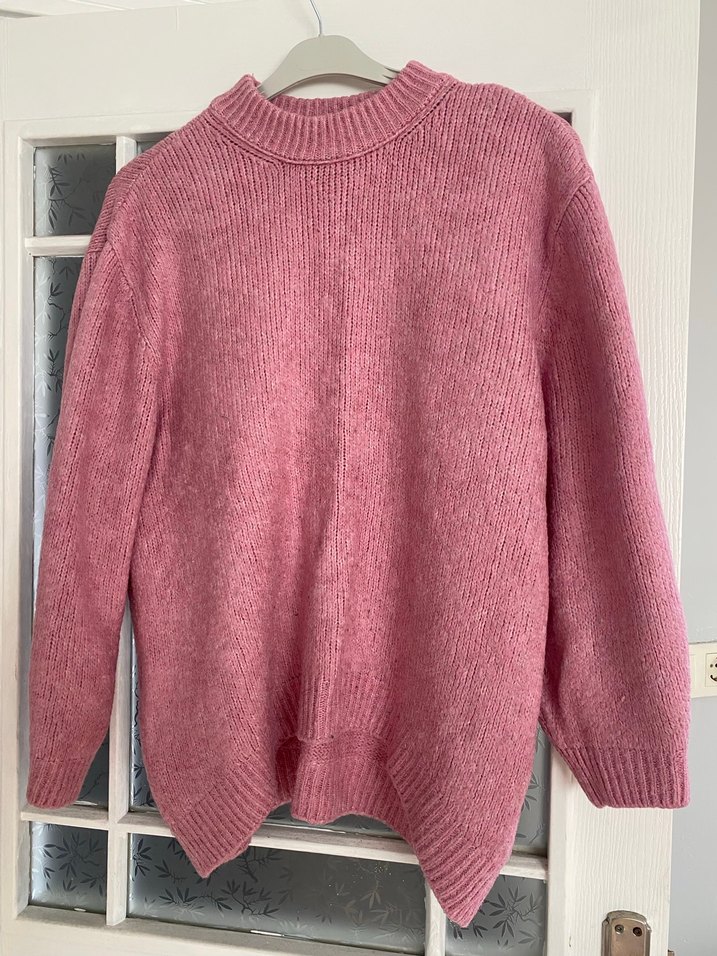 Pembe Triko Kadın Kazak - Görsel 2