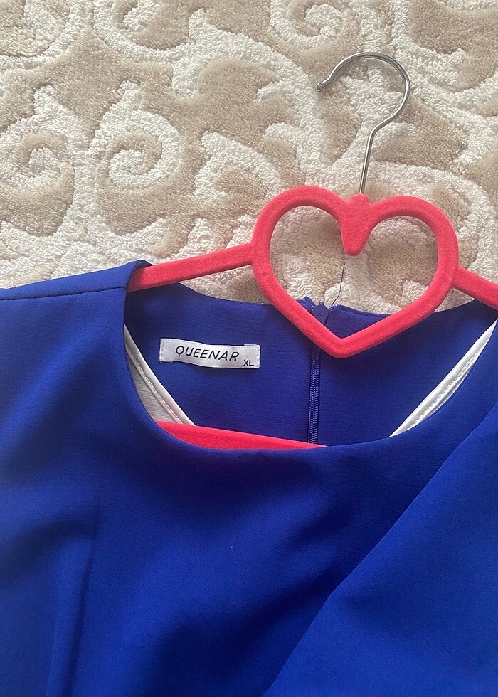 Bayan mavi elbise - Görsel 2