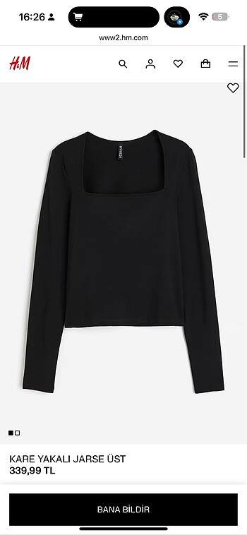 H&M kare yaka Body