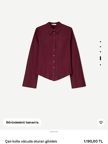 Bershka vücuda oturan Gömlek