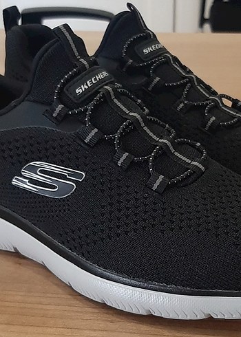 42 Beden siyah Renk Skechers Siyah Erkek Spor Ayakkabı