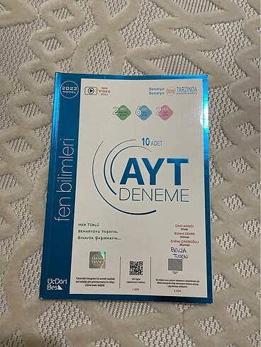 Üç dört beş yayınları AYT FEN BİLİMLERİ DENEME