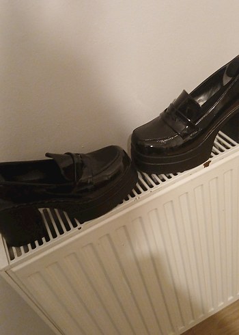 Platform Topuklu Siyah Gotik Kadın Ayakkabı - Ana görsel