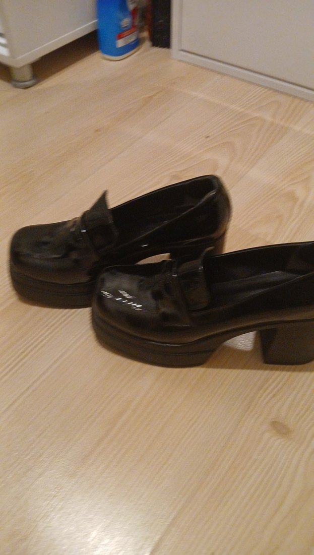 Platform Topuklu Siyah Gotik Kadın Ayakkabı - Görsel 2