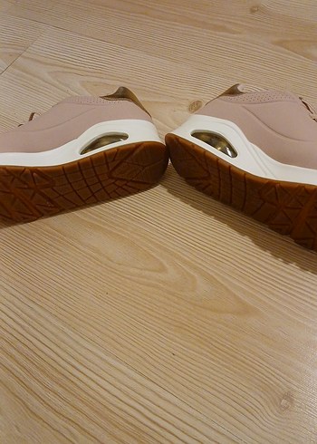 Bej Dolgu Topuklu Kadın Spor Ayakkabı - Görsel 5