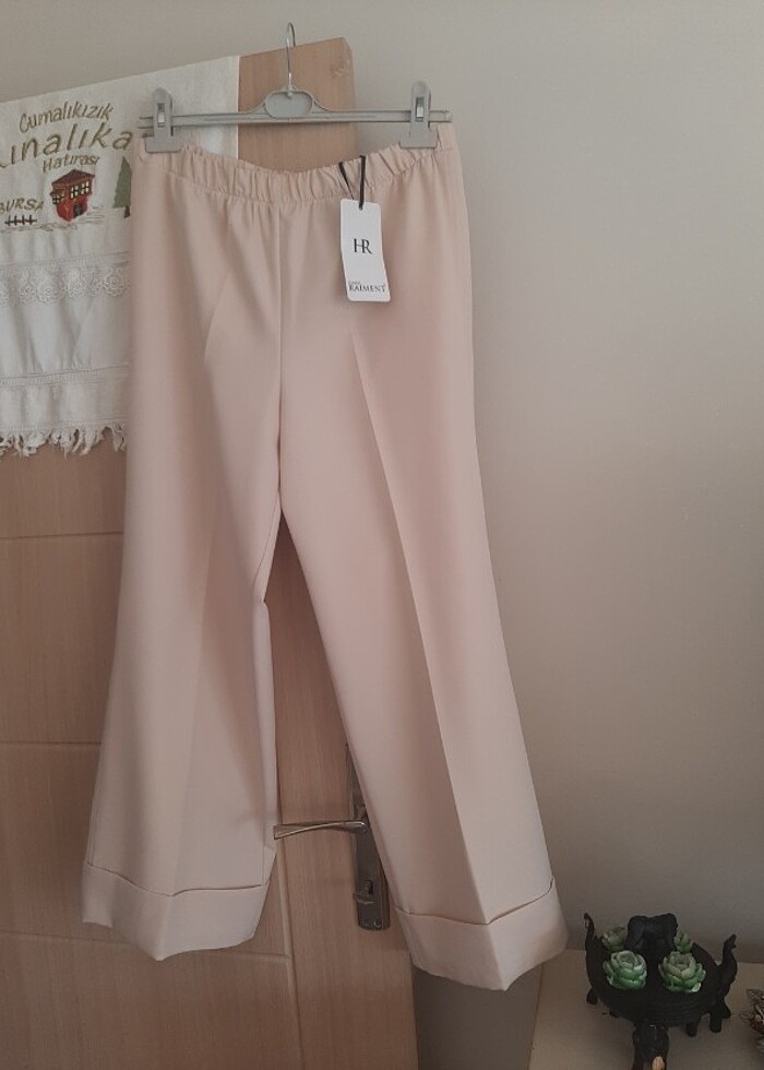 Bol paca yazlik pantolon - Görsel 4