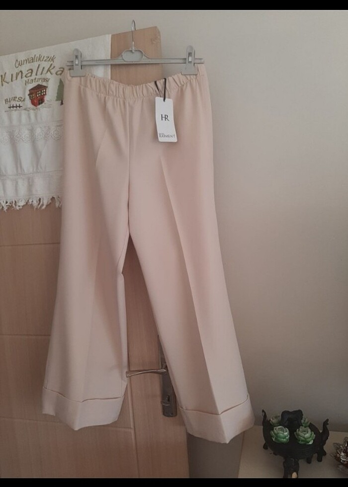 Bol paca yazlik pantolon - Görsel 5