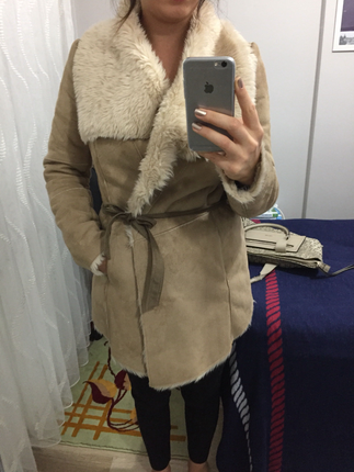 Bershka Şık süet kaban