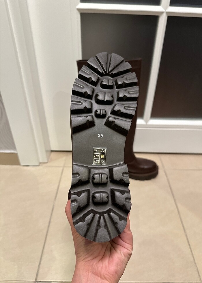 Acı kahve deri çizme - Görsel 3