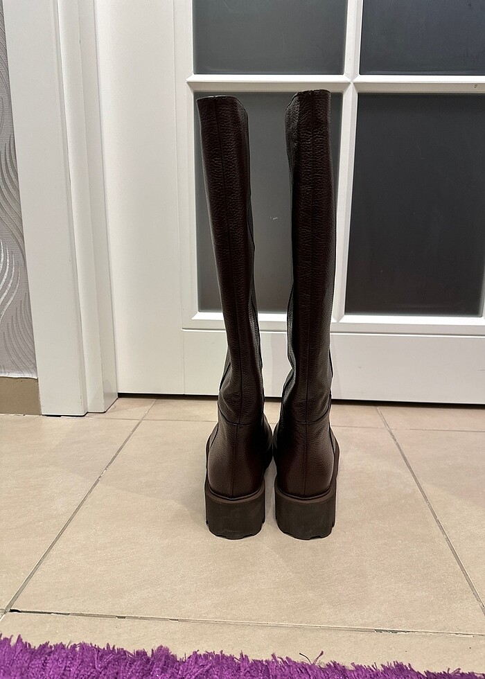 Acı kahve deri çizme - Görsel 4