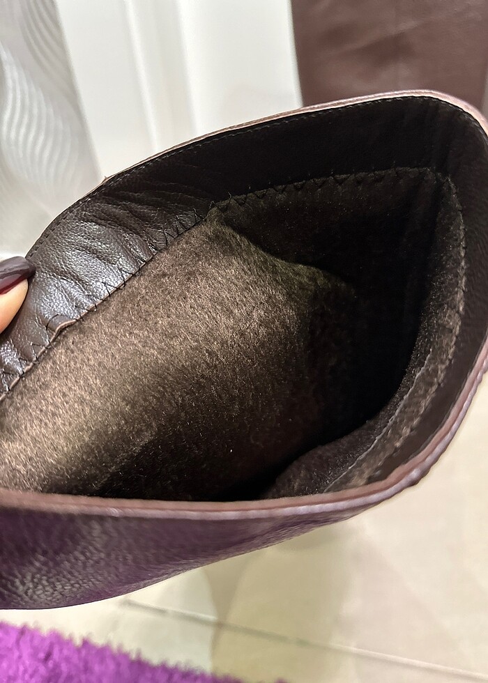 Acı kahve deri çizme - Görsel 2