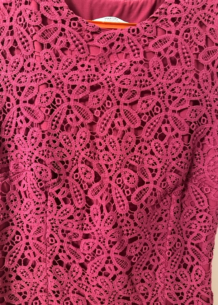 Fuşua mini dantel davet elbisesi - Görsel 2