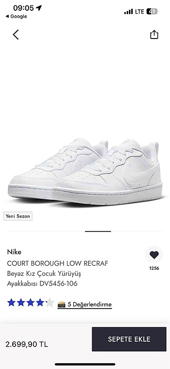 Nike Nike beyaz ayakkabı