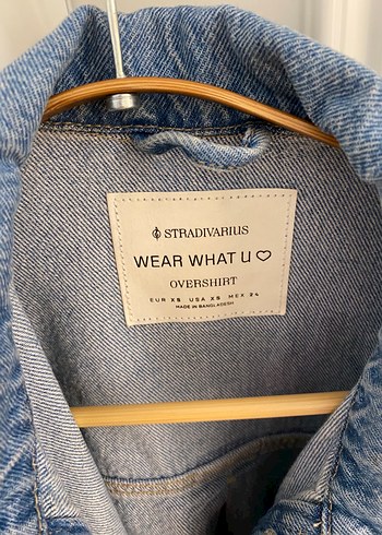 Stradivarius Düğmeli Mavi Denim Kadın Ceket