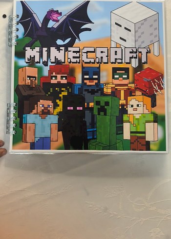 Minecraft Temalı Cırtlı Aktivite Kitabı