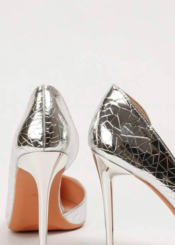 Kırmızı Süet Stiletto Topuklu Kadın Ayakkabı - Görsel 7