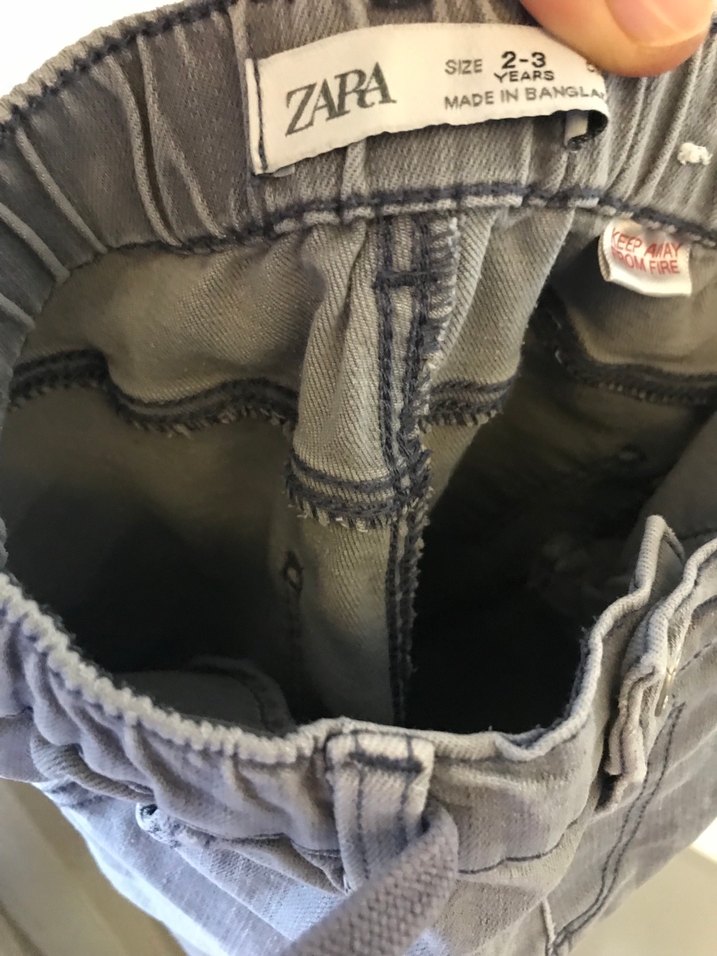 Gri Erkek Çocuk Bol Kesim Kot Pantolon - Görsel 4