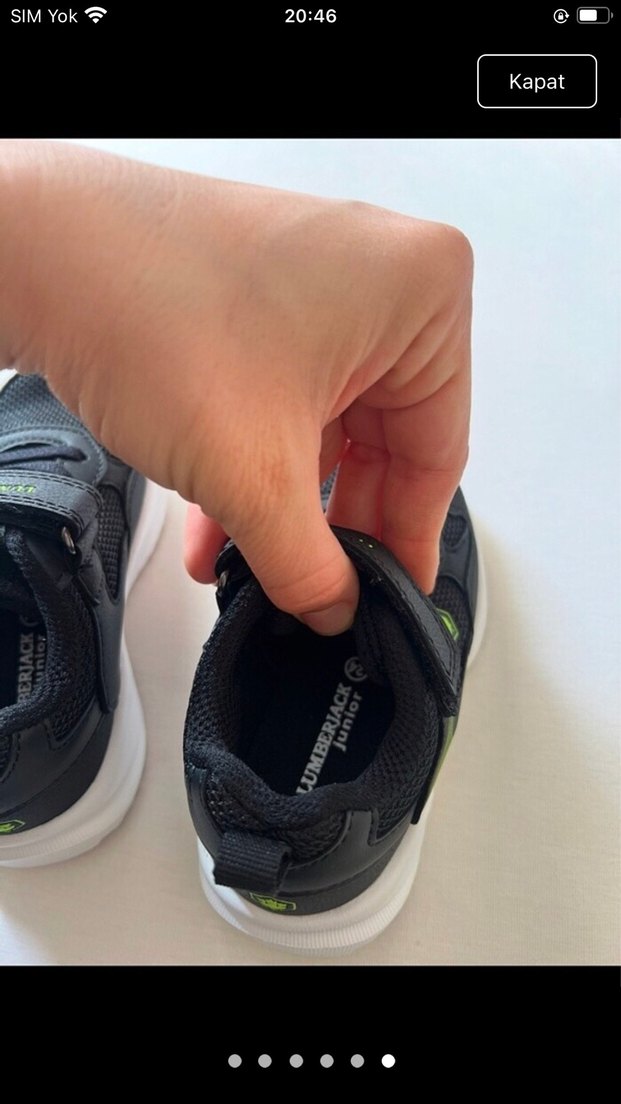 Erkek Çocuk Siyah Yeşil Sneaker - Görsel 3