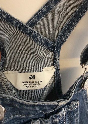 Erkek Çocuk Mavi Kot Askılı Tulum - Görsel 5