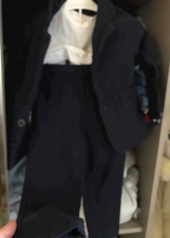 DMB Erkek 3'lü Lacivert Keten Takım - Görsel 4