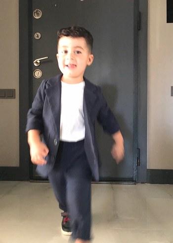 DMB Erkek 3'lü Lacivert Keten Takım - Görsel 6