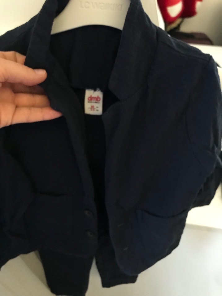 DMB Erkek 3'lü Lacivert Keten Takım - Görsel 2