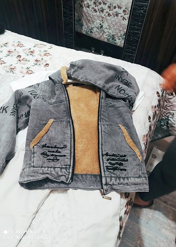LC Waikiki Kürklü Kapüşonlu Gri Erkek Kot Ceket