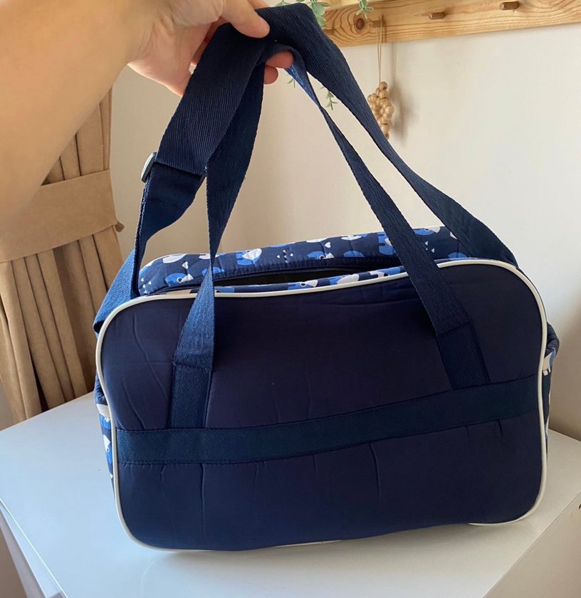 Renkli Fil Desenli Bebek Çantası - Görsel 2