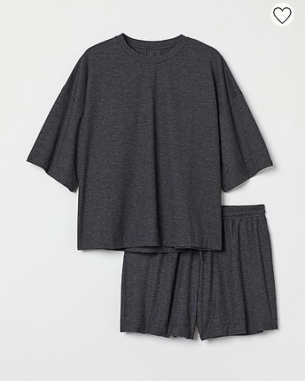 H&M Gri Pijama takımı