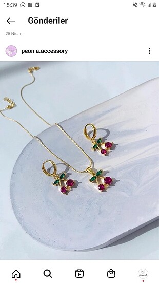 Jelibon küpe kiraz set