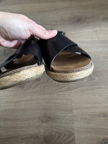 Yargıcı Yargıcı Espadril Deri Sandalet