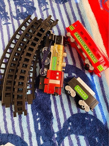  Beden Renk Raylı pilli tren