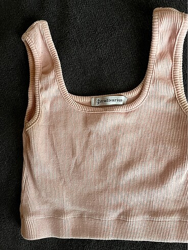 Stradivarius Kare yaka crop