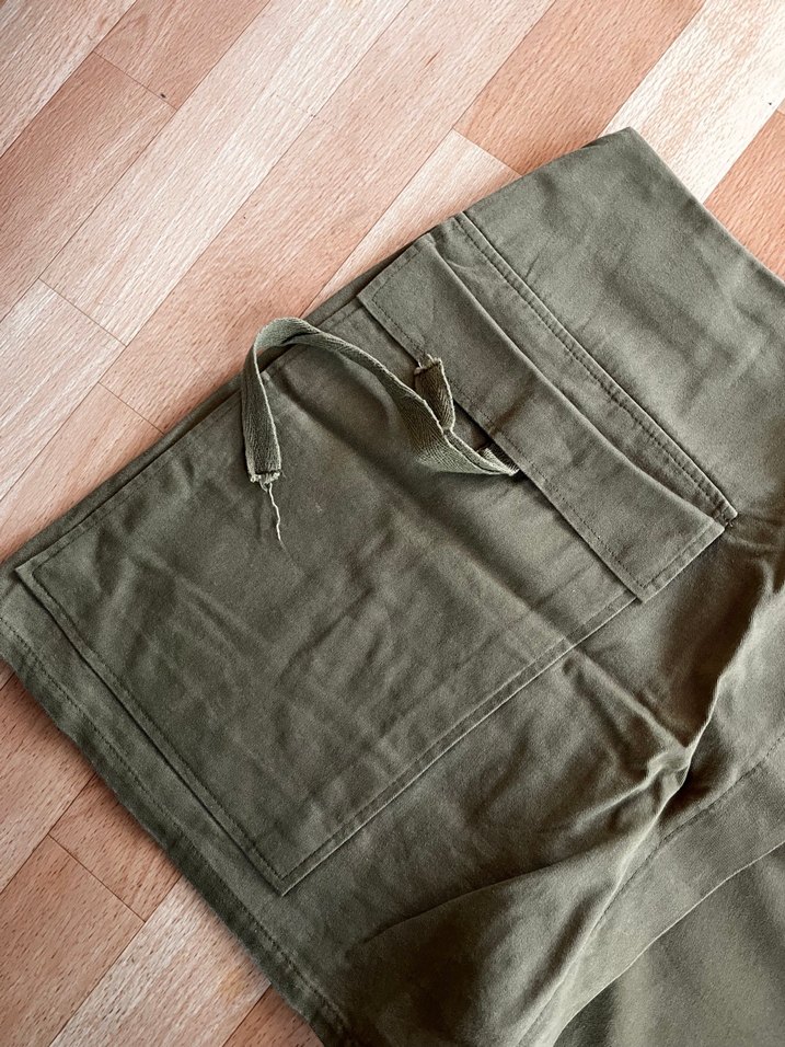 Haki şort etek - Görsel 3